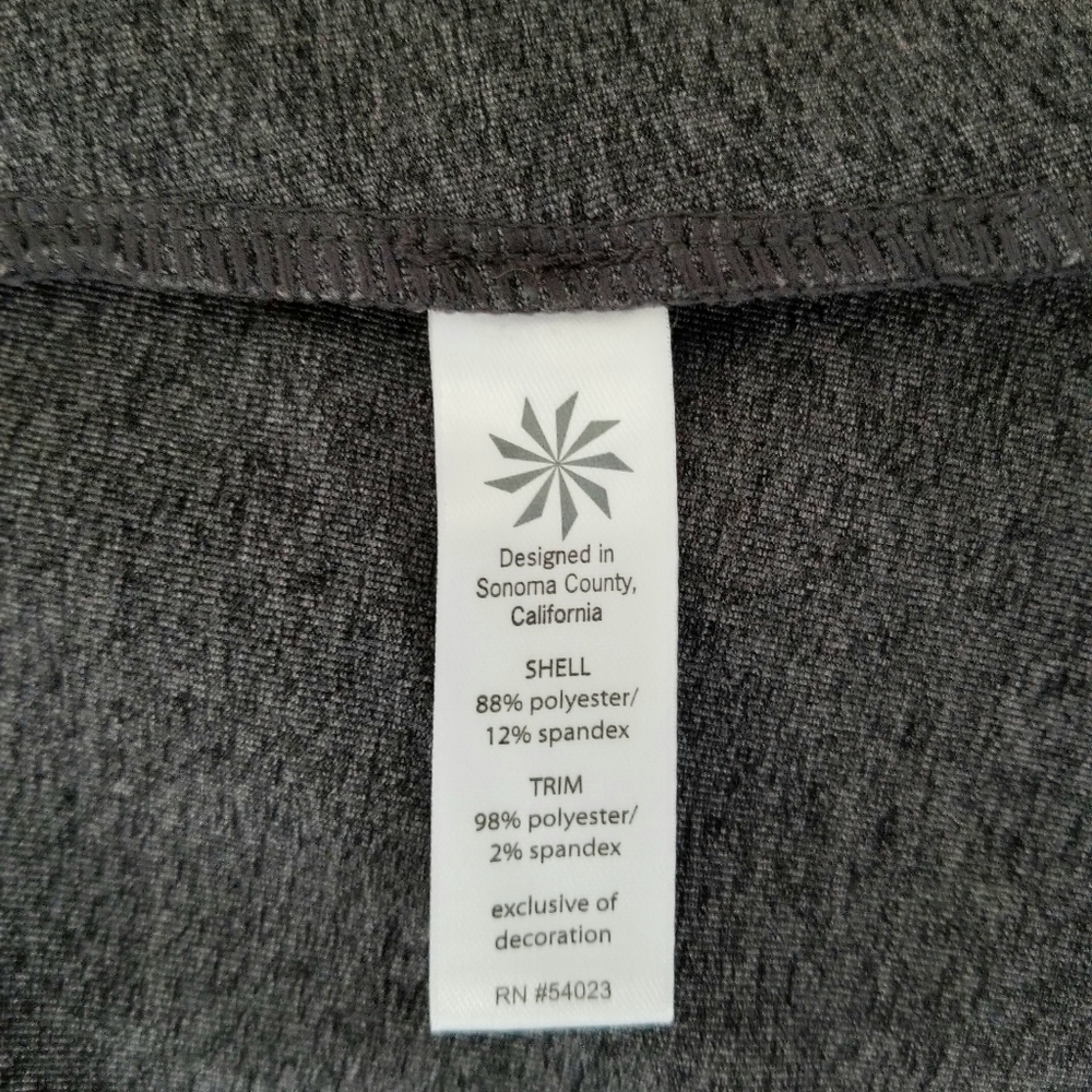 Athleta Women's Gray Stretcheable Jacket with Ruched Jacket, size 10 - Picture 7 of 9